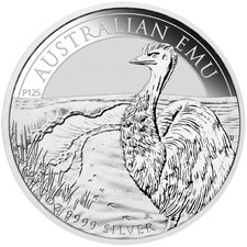 1 oz argento Australia EMU 1