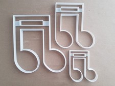 Tagliabiscotti a forma di nota doppio Quaver impasto biscotti pasticceria fondente timbro