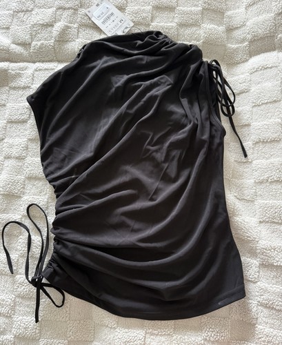 Zara camicia donna nera - zara, m