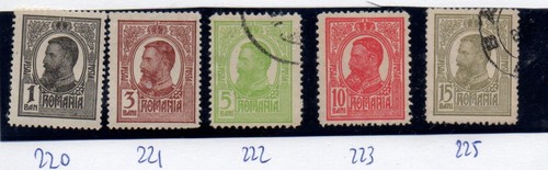 Romania 1909 carlo usati - romania,