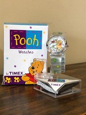 Orologio Disney Winnie the Pooh Kids Timex, Prendi la mia mano maialino, foglia, vintage nuovo con scatola
