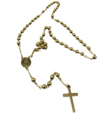 ROSARIO DORATO COLLANA UOMO