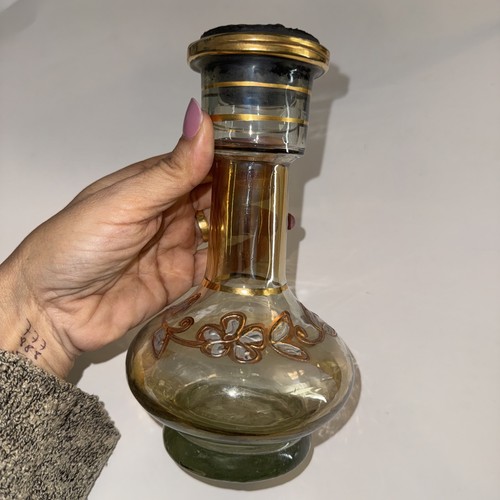 Vaso floreale narghilè vetro