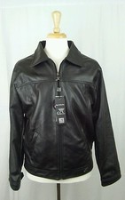 Giacca sportiva in pelle nera