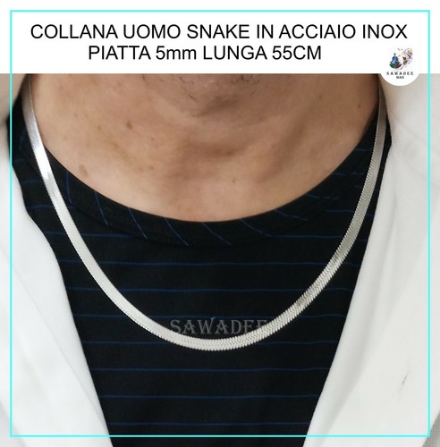 Collana uomo acciaio - in,