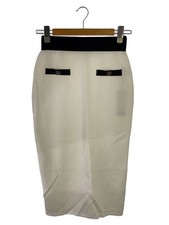 Gonna in cotone Pinky&Dianne 38 bianca elegante classica usata