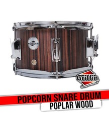 GRIFFIN Rullante Petardo | Popcorn Acustici 10x6 Pioppo Mini Guscio Legno