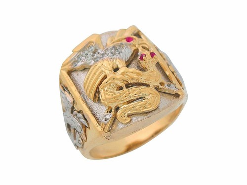 Anello grande uomo aquila - , e