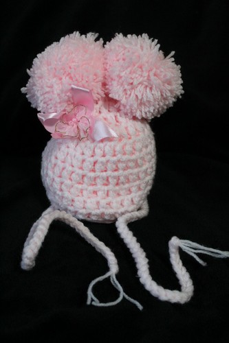 Cappello all uncinetto - cappello, rosa