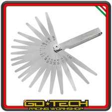 SPESSIMETRO 20 LAME VALVOLE MISURAZIONE SPESSORE 0.05-1.00 mm LAMINE IN ACCIAIO