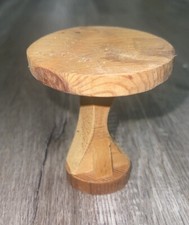 Casa delle bambole vintage tavolo rotondo in legno fatto a mano 