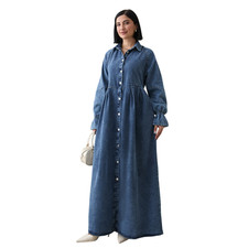 Abito africano denim abaya