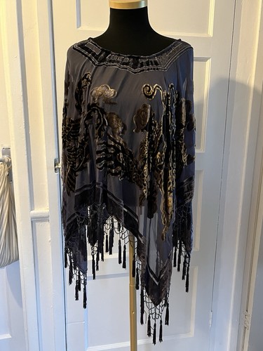 Poncho mantello velluto jayley - velluto,