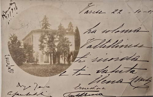 Cartolina 1905 villa privata - cartolina,