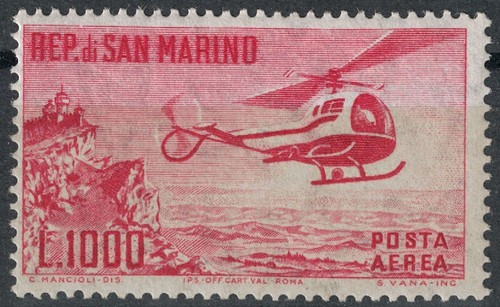 San marino 1961 elicottero - san,