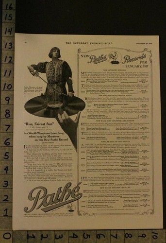 1916 pathe fonografo disco - pathe,