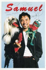 Foto Autografo SAMUEL BARLETTI Ventriloquo signed Cartolina Italia's got Talent