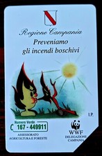 SCHEDA TELEFONICA TELECOM REGIONE CAMPANIA PREVENIAMO GLI INCENDI BOSCHIVI WWF