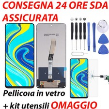LCD DISPLAY XIAOMI REDMI NOTE 9S 9 PRO DISPLAY TOUCH SCREEN SCHERMO NERO NUOVO