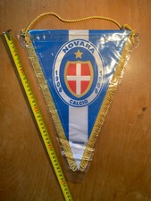 NOVARA GAGLIARDETTO CALCIO UFFICIALE DOUBLE FACE PENNANT WIMPEL FOOTBALL FUTBOL
