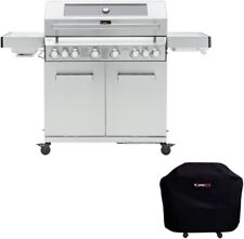CosmoGrill Platinum YAMARA Barbecue a Gas 6+2 Acciaio Inox Barbecue da Esterno + Coperchio