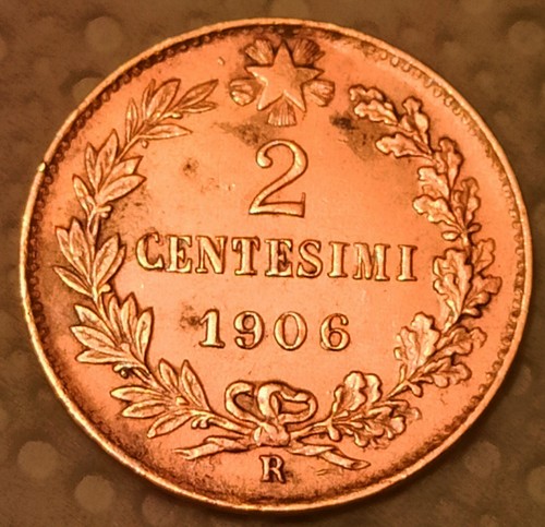 Errore centesimi 1906 - errore, 2