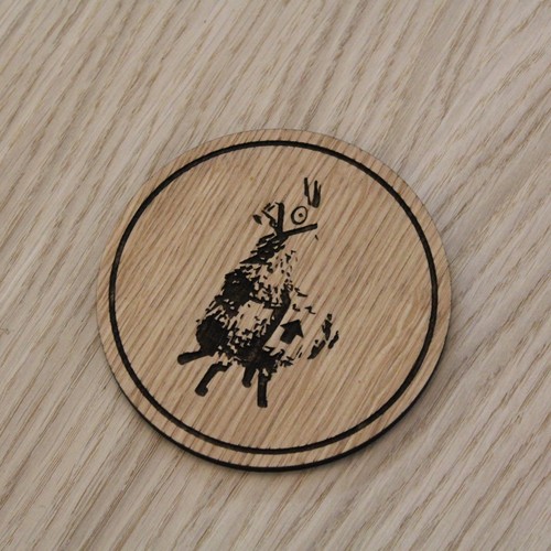 Sottobicchiere legno taglio - in,