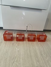 LAMPADA SOSPENSIONE DESIGN SPACE AGE FRANCOLIGHT ITALY LAMPADARIO 4 LUCI