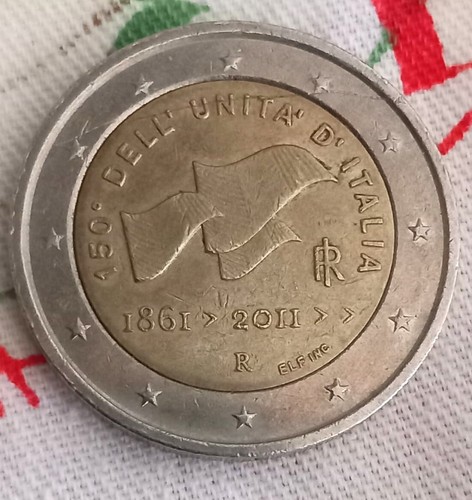 Moneta commemorativa euro - moneta,
