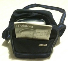 STORICA  POLAROID 600 LAND CAMERA COLOR ARGENTO TESTATA CON BORSA A TRACOLLA 