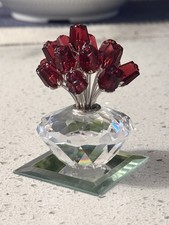 Vaso di rose cristallo
