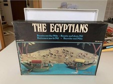 Atlantic Barche Sul Nilo Scatola + 1 Barca + Soldatini Tutto In Sprue Box - HO 