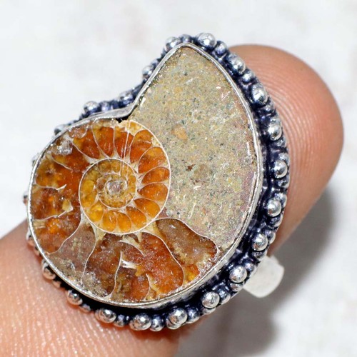 Anello fossile ammonite