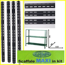 ASTE MONTANTI ANGOLARI GRIMA per scaffalature a BULLONI MAXI 95 cm alt x 3,5 cm