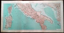 Carta geografica antica ITALIA