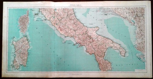 Carta geografica antica italia - carta,