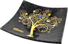 Svuotatasche Albero Della Vita in Vetro Di Murano Murrine E Oro Idea Regalo Piat