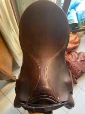 Sella Salto Ostacoli Vintage Stübben Portos I - Pelle Marrone