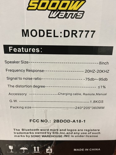 Dragon dr777 altoparlante - dr777,
