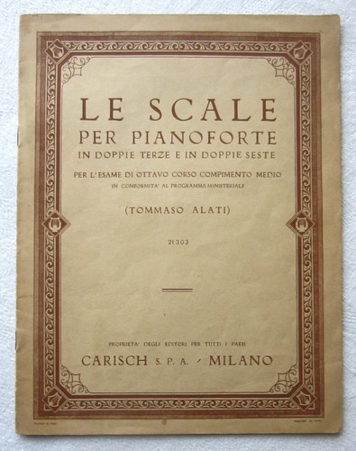 Scale per pianoforte in - le,