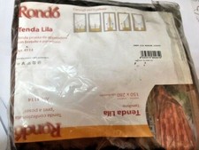 Tenda interni tendone Lila con bretelle poliestere 150x280 cm marrone coprente