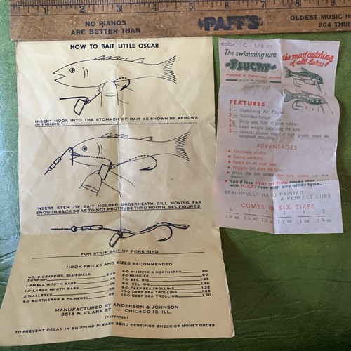 Inserti carta esca pesca