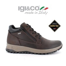 Igi&co Scarponcino Uomo Stringato E Zip Laterale con Gore-Tex 8625511 Caffè Wate