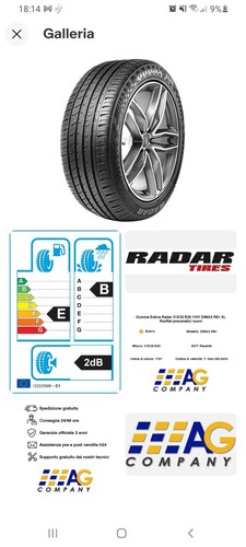 Gomme estive radar - gomme, 315/35
