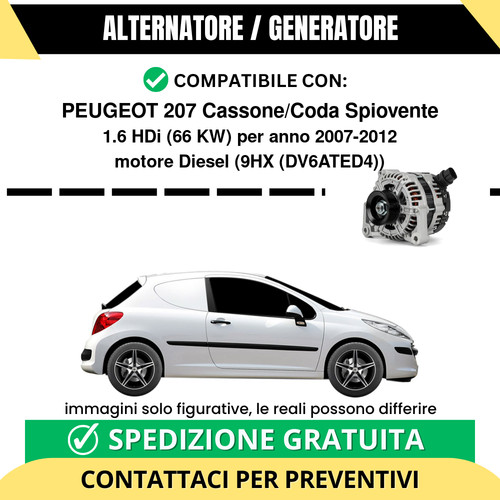 Alternatore peugeot 207 - alternatore,