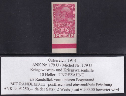Austria 1914 michel 179 u - austria,