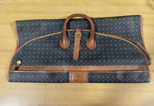 pollini porta abiti da viaggio in pelle vintage anni 80