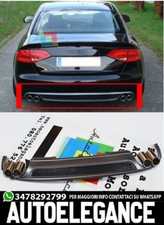 AUDI A4 B8 2008-2012 DIFFUSORE DOPPIO SCARICO LOOK SLINE + TERMINALI