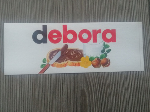 Adesivo nutella originale nome - originale,