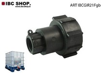 RACCORDO GIREVOLE PER CISTERNA SERBATOIO 2"-DN50/ uscita 1" F Art.IBCGIR21Fgb